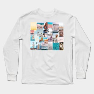 beach collage Long Sleeve T-Shirt